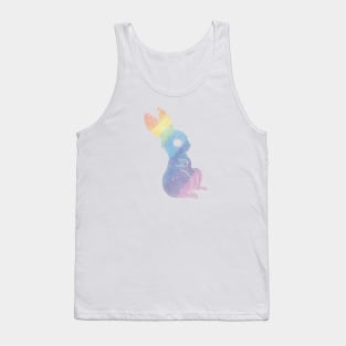 Rainbow magic bunny of the galaxy Tank Top